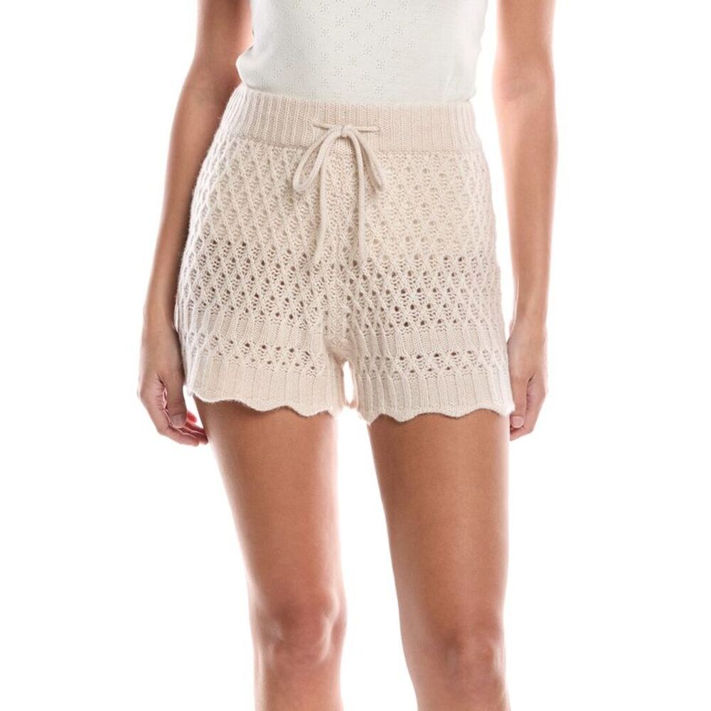 No Name Womens Noname Ruth Cashmere Short, Beige